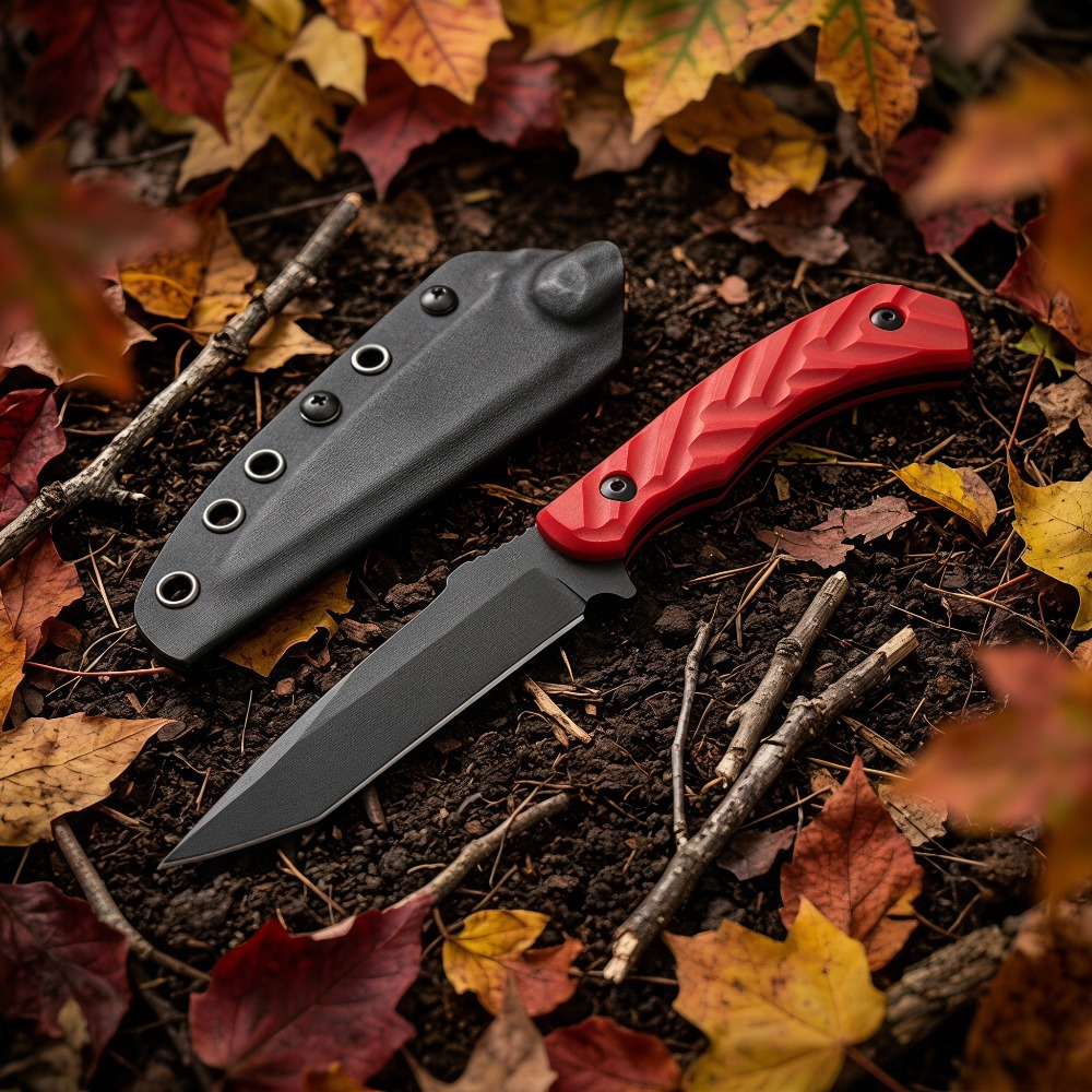 Fixed Blade Hunting Knife Nylo - Bushcraft Knife Fixed ulasan dan harga
